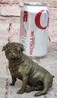 Handcrafted Bronze Sculpture Statue Animal Pug Dog Animal Figurine Home Decor Nr