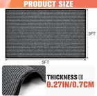 Commercial Floor Mat 3  X 5  Extra Large Front Door Industrial Rug Heavy Duty