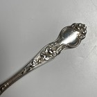 Antique R Wallace   Sons Rw s Sterling Silver Floral Spoon    may 1906    Engraved