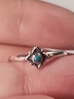 Vintage Native American Navajo Sterling Silver Turquoise Center Ring Sz 6 5 1 2g