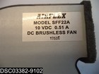 Used  Sony Sff22a Brushless Cooling Fan 10vdc 0 51a