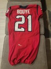 Game Worn  Battle Red Aj Bouye Texans Jersey  Signed And Inscribed  Easy Match