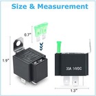 5 Pack Automotive Electrical Relays 12v Fuse Relay Switch Harness 5 Pin Spst Set