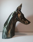Doberman Pinscher Display Piece  Statue  9 1 2 Inches   bronze 