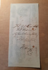 1863 Bank Of Orange County Chelsea  Vt  Cancelled Check