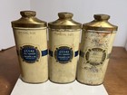 3 Antique Vintage Talcum Powder Tins By Colgate Talc
