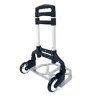 170 Lbs Folding Aluminium Cart Luggage Trolley Hand Truck Black W  Bungee Cord