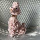          Vintage  Lefton Pink And Gold Spaghetti Poodle Cir   1950s 
