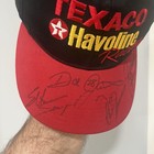Rare Texaco Havoline Nascar Hat Signed By Dale Jarrett  Spencer  Parsons  Sawyer