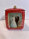 Vtg 1950s Queen Elizabeth Ii Coronation Toffee Tin Edward Sharp   Sons  England