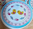 Vintage Chilton Globe Plastic Floral Kids Play Kitchen Set Pots  Dishes  Pans Us