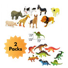 22pcs Mammal Animal Toy Set W  Case   Dinosaur Stem Educational Toy Set For Kids