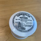 Vtg Rare Haversham s Mustard Ceramic Lidded Dish Paris Exposition Advertising