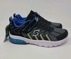 Boys S Sport Skechers Adrian Black Blue Sneakers - Size 4 New W  Box