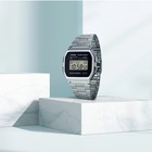 Casio A158wea-1d Vintage Digital Silver Stainless Steel Watch   New   Authentic