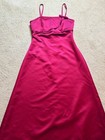Red Empire Waist Spaghetti Strap Bridesmaid Evening Gown Dress Formal Prom 12