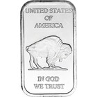 1 Oz  Silvertowne Silver Bar - Buffalo Design - 999 Fine