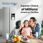 Waterdrop Refrigerator Water Filter Replacement Compatible W  Whirlpool Kenmore