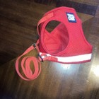 Travel Cat True Adventurer Reflective Cat Kitten Harness And Leash Red Large 