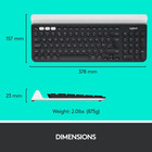 Logitech K780 Multi-device Wireless Keyboard For Computer  Phone   Tablet