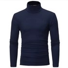 Mens Turtleneck Basic Pullover Long Sleeve Jumper Top Casual Slim Fit T-shirt