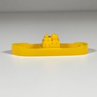 Vintage West Germany Plastic Mini Toy Boat Yellow Pocket Toy 1960s   70s