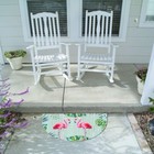 Half Round Rubber Door Mat  Decorative Indoor Outdoor Doormat Non Slip Front Doo