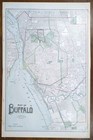 Vintage 1901 Buffalo New York Map 14 x22  Old Antique Original Erie County Ny