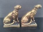 Rare Htf Vintage 1925 Pair Marion Bronze Clad Cat Lion Lioness Art Deco Bookends