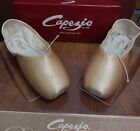 Capezio Aria Satin Pointe Shoes 121es Broad Toebox Free Stretch Ribbon elastic 