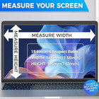 2pack Magnetic Laptop Privacy Screen Filter 15 6 Inch For 16 9 Widescreen