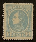 Travelstamps  Venezuela Stamps Scott  68 - 5 Cent - Mint Moglh