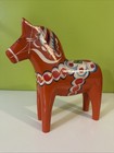 X-large Vintage Dala Horse Swedish Akta Dalahemslojd G  A  Olsson Orange  10 