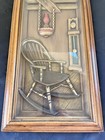 Mid Century Rustic Home Vintage Turner Wall Accessories Framed 3 D Art Vacuform