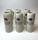 Paulaner Beer Mug Paulaner Munchner Hell Ceramic Stein Tall Set Of 6