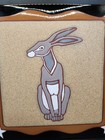 Signed 1995 Thrall Lamosa Mexico Tile Titled  hare  13 500 7 75 