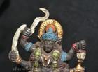 5  Old Tibet Buddhism Copper Painted Sit Vajrayogini Vajravarahi Statue