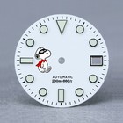 28 5mm Snoopy Cartoon Pattern Dial Nh35 Movement Matte Black Bgw9 C3 Lume