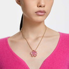Swarovski Idyllia Necklace   Flower  Pink  Gold Plating