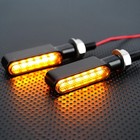 2x Flowing Led Motorcycle Turn Signals Light Blinker Indicator Tail Lights Amber