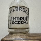 Rare Label Under Glass Barber Bottle Wildroot Dandruff   Eczema