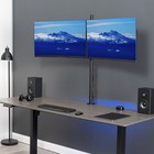 Vivo Dual Monitor Desk Mount Extra Tall Adjustable Stand For Up To 32  Screens