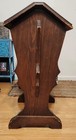 Vintage Wood Sewing Box Stand Table Storage