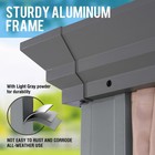 10 x13  hardtopgazebo Double Roof curtain netting built-in Gutter System