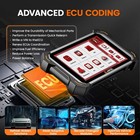 Car 8 Inch Diagnostic Tool All Systems Obd2 Scanner Ecu Coding   Bi-directional
