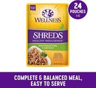 Wellness Healthy Indulgence Shreds Adult Wet Cat Food Chicken Turkey 24 Packs