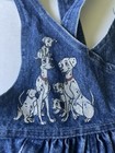 Vintage Disney Denim 101 Dalmatians Girls Dress Youth Size 4t Rare Guc