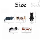 Set Of 5 Mini Cat Figurines  Adorable Handcrafted Kitten Statues For Desk Decor