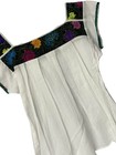 Handmade Embroidered Mexican Blouse - Size Small   Medium