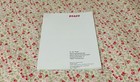 Pfaff Coverlock 4852 Instruction Manual Original Serger Overlock Sewing Machine
